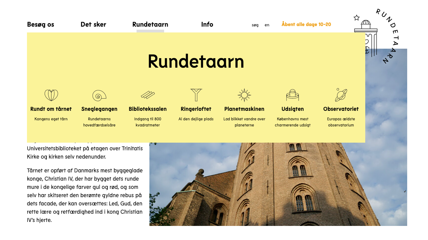 rundetaarn navigation example 2